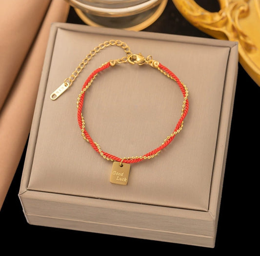 Pulsera de acero inoxidable good luck